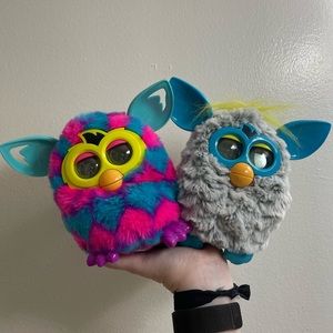 Furby boom bundle UNTESTED as is grey blue pink hearts